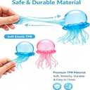 Jellyfish Squeeze Toys, Jellyfish SquishyDrop Malt Sugar Balls Relieve Stress, Sensory Toy with a Super Solid Squish for Adult, Squishy Ultra Squishy and Moldable Slow Rise (Blue)