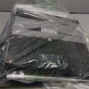 Floor Lamp with Shelves for Living Room, Shelf Floor Lamp with 3 CCT LED Bulb, Corner Display Standing Column Lamp Etagere Organizer Tower Nightstand with White Linen Shade for Bedroom, Office (Black)