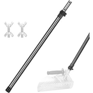 Sand Scoop Metal Detecting Carbon Handle Telescopic Pole, Metal Detector Shovel Handle 47' Diam 1.14(29mm) Lightweight Rust-Proof, Carbon Fiber Telescopic Pole For Sand Dipper Beach Scoop, Sand Sifter