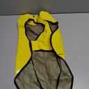 Mile High Life Dog Raincoat, Adjustable Waterproof Reflective Rain Jacket for Small Medium Large Dogs, Lightweight Breathable Pet Rain Coat with Leash Hole(Yellow,M Chest 26-32")