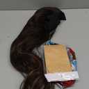 SAPPHIREWIGS Long Headband Wigs for Women Synthetic Headband Wig Natural Brown Highlight Color Loose Body Wavy Glueless Wigs with Headband Attached 150% Density 26 Inch