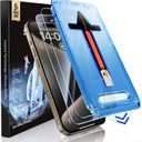 MAGIC JOHN 2 Pack for iPhone 15 Pro Max 6.7 inch Tempered Glass Screen Protector, Auto Dust-Elimination Installation, Bubble Free, Dynamic Island Compatible, HD Clear, Easy Installation