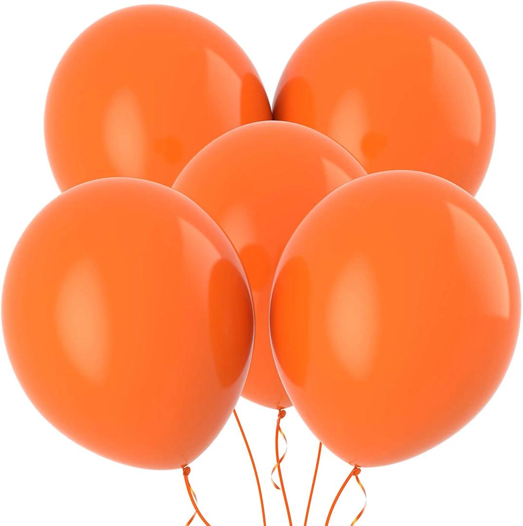Orange Party Balloons 
 Party Latex Balloons for Birthday Halloween Holiday Balloon Garland as Party Decorations