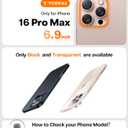 TORRAS Slim Fit for iPhone 16 Pro Max Case Clear, Ultra Thin Phone Case for iPhone 16 Pro Max, Non Yellowing Anti-Scratch Hard Plastics Lightweight iPhone 16 Pro Max Phone Case 6.9'', Clear