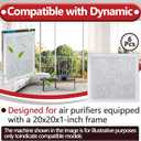 6 Pcs 20x20 Replacement Filter Pads Compatible with Dynamic Air Cleaner