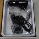 Nulaxy Car Bluetooth FM Transmitter [2024 Upgraded], 1.44" Display Flexible Gooseneck, Handsfree Call Wireless Music Stereo Audio Player Radio Adapter Car Kit USB Phone Charger, TF SD Card AUX-KM18 (Black)