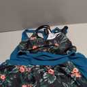 3 Piece Tankini Swimsuits Women - Athletic Swim Tank Top with Bra and Boyshorts Bathing Suits Modest Swimwear 2026 (Large, Teal and Floral)