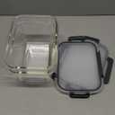 2 Pack Large Glass Food Storage Containers with Lids 85oz/10.5cup Big Airtight Storage Containers for Rotisserie Chicken Meal Prep Leftovers, BPA Free & Leak Proof, Microwave, Oven Safe (gray)