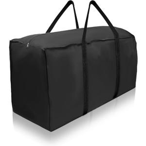 Patio Cushion Storage Bag Outdoor Cushion Storage with Zipper and Handles Size 68" L x 30" W x 20" H Heavy Duty for Cushion,Bedding, Blanket, Comforters, Pillow Storage (1Pack)