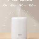 InnoGear 300ML Essential Oil Diffuser, Premium 5-in-1 Ultrasonic Aromatherapy Diffusers Scent Humidifier Aroma Diffuser Vaporizer Auto-Off Timer for Room Office Home, Basic White, Medium