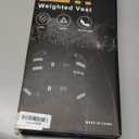 ZUETK Weighted Vest, 12lb Weight Vest with Reflective Stripe, Weighted Vest for Men Women Workout Equipment for Strength Training, Running, Jogging, Fitness, Weight Loss (Black with Bag)