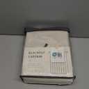 100% Blackout Shield Linen Blackout Curtains for Bedroom 108 Inches Long, Back Tab/Rod Pocket Living Room Drapes, Thermal Insulated Blackout Curtains 2 Panels Set, 50" W x 108" L,Cream