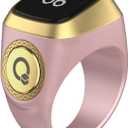 Smart Tasbih Zikr Ring, 20mm Muslim Digital Azan Alarm Clock, Tasbih Counter Smart Ring (Pink)