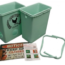 Farm Egg H
Chicken Feeder & 3 Gallon Waterer Set - Hanging Poultry Feeder With Anti-Roosting Caps
older