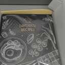 Recipe Binder 8.5x11 3 Ring, Recipe Book to Write in Your own Recipes, Full Page Recipe Binder with Plastic Sleeves, Blank Recipe Cards and Dividers (Blackboard Painting)
