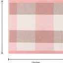 kimteny 6 Pack 100% Cotton Washcloths, Dual-Sided Design (Terry + Gauze) Facecloths, 13x13 Inch Ginghqm Washrags, Soft & Skin-Friendly, for Bathroom, Kitchen & Household (Pink, 13x13 Inches)