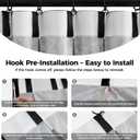 BGment Black Velvet Halloween Decor Curtains 90 Inches for Bedroom, Blackout Thermal Insulated Room Darkening Curtains with Back Tab and Rod Pocket for Living Room, Set of 2 Panels, 52 x 90 Inch