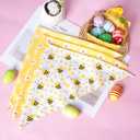 3Pcs Spring Summer Dog Bandanas Reversible Dog Holiday Scarf Adjustable Triangle Pet Bandanas for Medium Large Puppy Pet Decorations