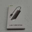 Acer USB Hub 4 Ports, Multiple USB 3.0 Hub, USBA Splitter for Laptop with Type C Power Port, Extender for A Port Laptop, PC, Desktop and More (2ft)