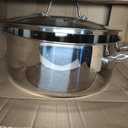 Cooks Standard Dutch Oven Casserole with Glass Lid, 7-Quart Classic Stainless Steel Stockpot, Silver