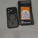 CANSHN Magnetic Compatible with iPhone 17 Pro Case, Upgraded [Full Camera Protection] [Compatible with Magsafe] [Translucent Matte] Shockproof Protective Phone Cover 6.3 Inch - Black