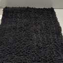 Arotive Luxury Chenille Bathroom Rug Mat, Extra Soft Thick Absorbent Shaggy Bath Rugs, Non-Slip Machine Wash Dry, Plush Bath Mats for Bathroom, Shower and Tub, 24x16, Black