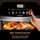 Stainless Steel Air Fryer Ceramic 12 in 1, Dual-Blazes in Steel Housing, 6QT 2-3 Servings Visible 8.27" Basket with Teflon-Free Premium Coating, 1700W, DAYBEST Dishwasher Safe Kits (Stainless Steel)