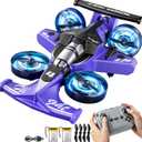 MSKOLER Remote Control Airplane for Kids, 2 Type of Remote Control Car or RC Plane, Indoor Outdoor Foam Plane with Railcar Race, Tricks, Birthday Airplane Gift Toys for Boys Girls Adults 8-12 Year Old