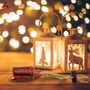 AKATVA Red Christmas Ornaments Set  Vintage Christmas Decor for Tree  Red Christmas Bells  Christmas Tree Ornaments for Holiday Season  Rustic Bells Hanging Ornaments  Set of 10 Pieces (10 pcs Round Shape)