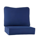 24 in. x 24 in. 2-Piece Outdoor Deep Seat Lounge Chair Cushion in Marine