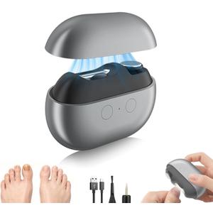 Electric Nail Clippers for Seniors,Upgraded 3 in 1 Electric Automatic Nail Clippers for Thick, Toenail Clippers with LED Light,Perfect for People with Reduced Mobility (Black)