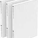 True HEPA Replacement Filter for Fellowes AeraMax 290/300/DX95 Purifiers and HF-300/AP-300PH, 3-Pack HEPA Only Replacement Filters (No Carbon) - Fits Part# 9287201