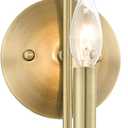 Livex Lighting 42681-01 1-Light Wall Sconce, Antique Brass, 5"W x 16"H