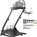Grefinity Racing Wheel StandHeight Adjustable Steering Wheel Stand Racing Simulator Cockpit for Logitech G920 G29 G923 G27 G25, Thrustmaster T300RS TX F458 T500RS T150 Xbox PS4 PS5 PC
