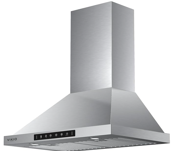 Winflo 
Wall Mount Range Hood 30 inch,Kitchen Vent Hoods 980 CFM Ducted/Ductless Range Hood,with Gesture Sensing & Touch Control Switch Panel, 3 Speed Exhaust Fan Permanent Filter