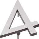 Montague Metal Products MHN-16-F-AC2-4 Solid Brushed Aluminum Modern Floating Address House Numbers, 16", Satin Nickel Powder Coated Antique Copper Two-Tone