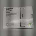 Toilet Paper Holder Stand, Bathroom Toilet Paper Roll Holder Stand with Reserve, Standing Toilet Paper Holder with Storage (Black)