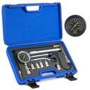 Orion Motor Tech Engine Compression Tester Kit, 11 pc Cylinder Compression Tester Kit with Spark Plug Tester, Engine Cylinder Pressure Gauge for Gas Petrol Engines
