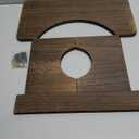 AZEN Wood Toilet Stool Squat Adult, Poop Stool for Bathroom Adults, Portable Toilet Potty Stools for Adults, 7 Inch Height (Black (1 Pack))