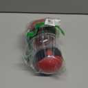 Dog Food Puzzle Toy Adjustable Treat Dispensing Food Dispenser Slow Feeder Bowls Puppy Enrichment Toy Ball Dog Interactive Chase Training Toys for Small Medium Large Dogs (Red)