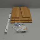 TEAMIX 20 Inch Wood Monitor Stand Riser, Wooden Desktop Stand for PC/TV/Laptop/Printer, Cozy Monitor Riser with Storage, Computer Stand Space-Saving