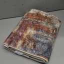 Lahome Modern Abstract Bathroom Runner Rug, 2x4.3 Red Entryway Carpet Runner Rugs with Rubber Backing, Soft Washable Non Slip Laundry Room Rugs and Mats for Bedroom Door Foyer Kitchen Hallway