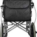 Wheelchair Rear Back Bag, Waterproof Wheelchair Bag Hang on Back Backpack Messenger Storage Bag for Men, Women (Black)