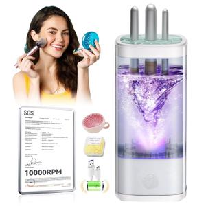 3.0 Upgrade Make Up Brush Cleaner Cosmetic【Industry NO.112x Cleaning Power】【SGS Certified 0 Dust】 MakeupBrushes Cleaner Suitable for all Brush，Circuit Upgrade Make Up Brush Cleaner