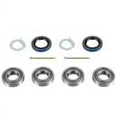 Pack of 2 Trailer Axle Hub Wheel Bearing Kits L44643 L44610 Fits for 1'' 2000-2200 Lbs Trailer Axle, 12192TB Grease Seals OD 1.980''