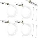 2-Pack Brake Bleeder Hose, Universal One-Way Valve Brake Bleeder Hose Kit 6MM Air-Free Hydraulic Fluid Bleeding Tool for Hydraulic System Bleeding for Car Motorcyle Clutch