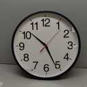 18 Inch Wall Clock, Modern Battery Operated Wall Clocks, Silent Non Ticking Large Analog Clock for Living Room, Office, Home, Bedroom, Kitchen, Bathroom(Black)