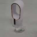 Desk Fan Bladeless, 11.8 Inch Office Fan Small, Quiet, 3 Speed Adjustment, Touch Control, Easy to Clean, Desk Fans Small Quiet, Ideal for Office, Living Room, Bedroom (White/Gold)