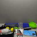 AUTODECO 42Pcs Car Wash Detailing Kit Cleaning Kits with Foam Gun Sprayer Wash Brush with Long Handle Collapsible Bucket Large Wash Mitt Towels Complete Interior Exterior Car Washing Supply Set Blue