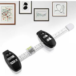 3‑in‑1 Picture Hanging Kit, Level & Hardware, No‑Hammer Push Nail Wall Mount Level Ruler Tool for Frames, Mirrors & Home Decor